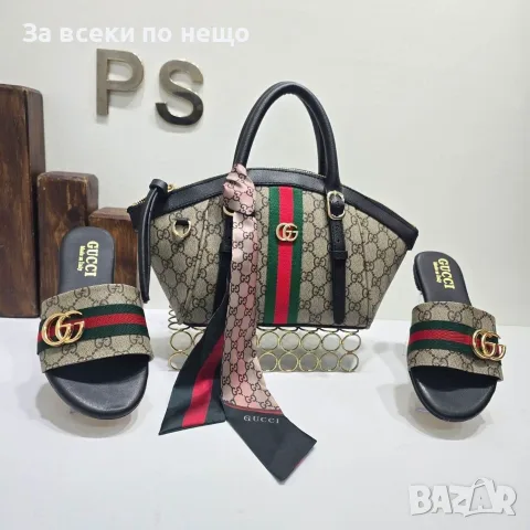 Gucci Дамски Чехли Гучи - Различни Цветове Код SEM-248, снимка 3 - Чехли - 55777098