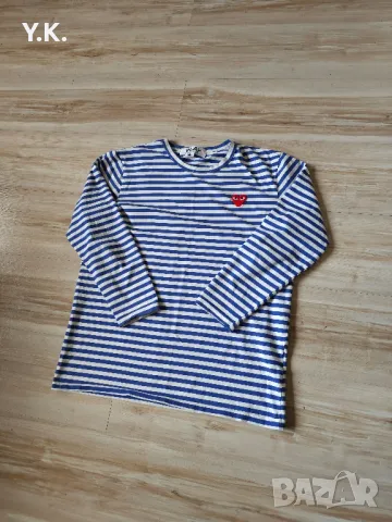 Оригинална дамска блуза Comme des Garsons Play, снимка 2 - Блузи с дълъг ръкав и пуловери - 50024477