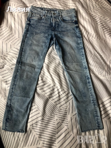 Дънки и памучен поло-шърт с дълъг ръкав, за момче 152, снимка 2 - Детски анцузи и суичери - 51525707