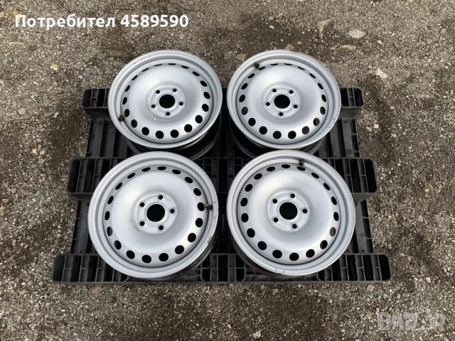 4бр.Оригинални джанти 15цола 5x108 ET44 за Renault Kangoo,Mercedes Citan,Nissan NV250