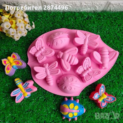 3781 Силиконов молд с форма за печене на насекоми, снимка 6 - Форми - 39057514