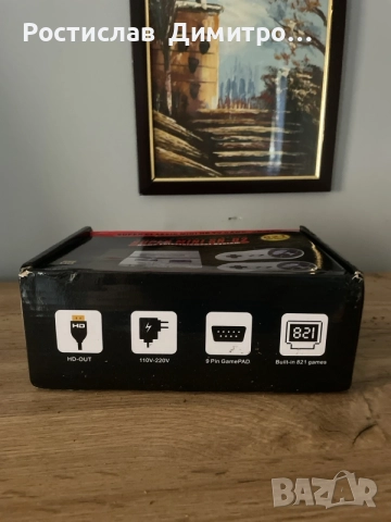 РЕТРО КОНЗОЛА 8 bit CLASIC NES MINI C ВГРАДЕНИ 821 ИГРИ HDMI Output , снимка 2 - Други игри и конзоли - 55774806