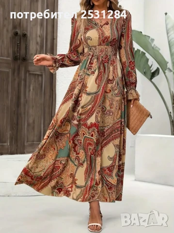 Нови рокли, нова рокля , бохо рокля , рокля с дълъг ръкав, снимка 10 - Рокли - 50914778