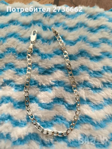 Сребърна гривна , снимка 9 - Гривни - 51193831