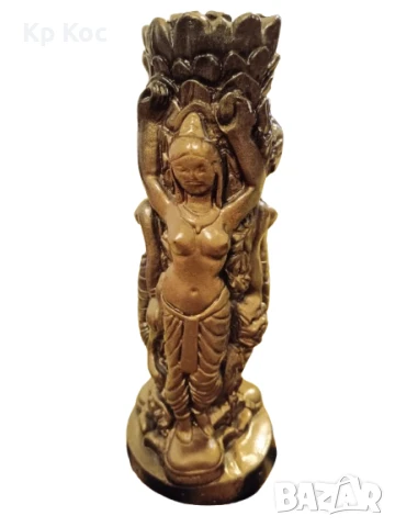 Винтидж ваза/свещник с флорални и индуистки орнаменти, снимка 16 - Антикварни и старинни предмети - 50989131