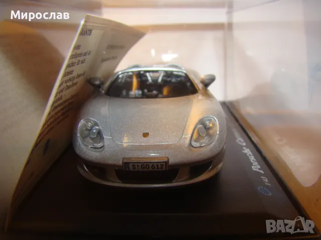 1:43 PORSCHE CARRERA GT AMERICAN MINT КОЛИЧКА МОДЕЛ, снимка 3 - Колекции - 48387103