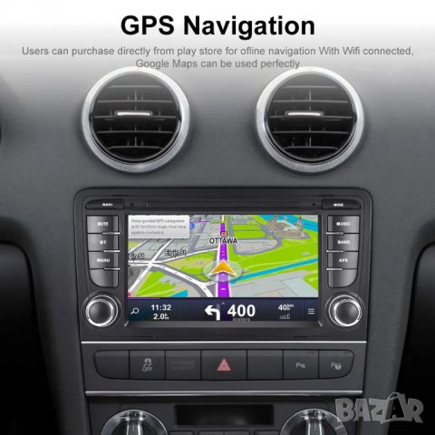 Мултимедия, Двоен дин за Audi A3, Андроид, 7", кола, 2 Дин, навигация, за Ауди А3, плеър с Android, снимка 3 - Аксесоари и консумативи - 40045373