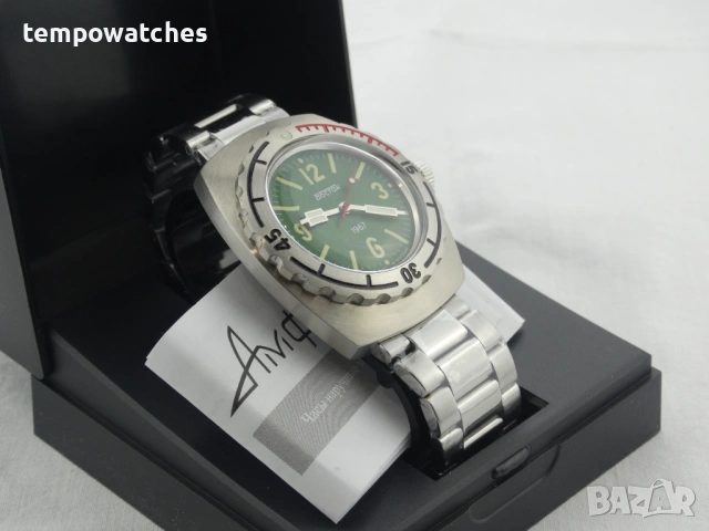 ВОСТОК АМФИБИЯ АВТОМАТИЧЕН ref: 90082А, снимка 4 - Мъжки - 53128705