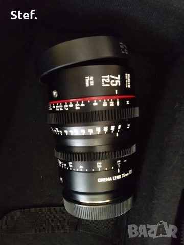 Meike S35 Prime EF 35, 50, 75 - 3бр. кино обективи, снимка 4 - Обективи и филтри - 54177600