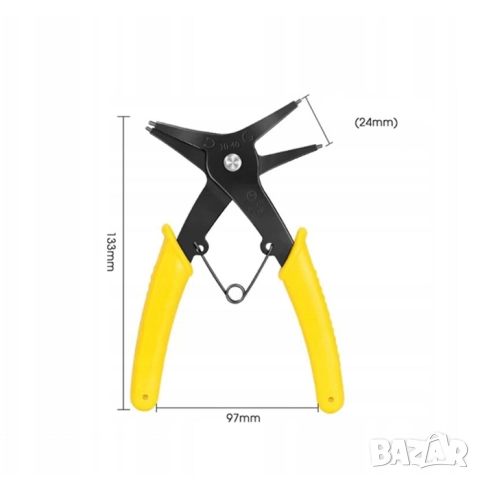 ЗЕГЕР КЛЕЩИ, За монтаж и демонтаж на вътрешни и външни сегерни пръстени - 181171, снимка 4 - Аксесоари и консумативи - 52075949