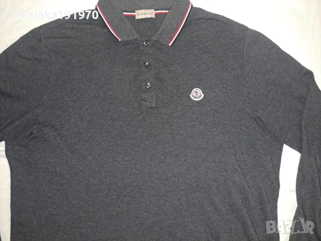 Moncler Maglia Polo Manica Lunga (XL) мъжка блуза , снимка 3 - Блузи - 48202854