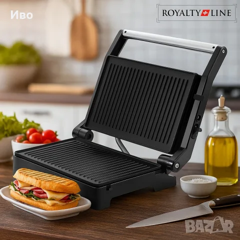 Тостер грил Royalty Line RL-PM1000 – 19 €, снимка 6 - Тостери - 56047666
