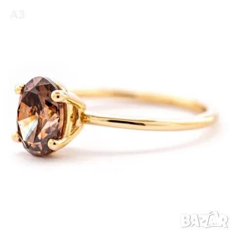 Пръстен с диамант 1.57 карата, снимка 3 - Пръстени - 48435878