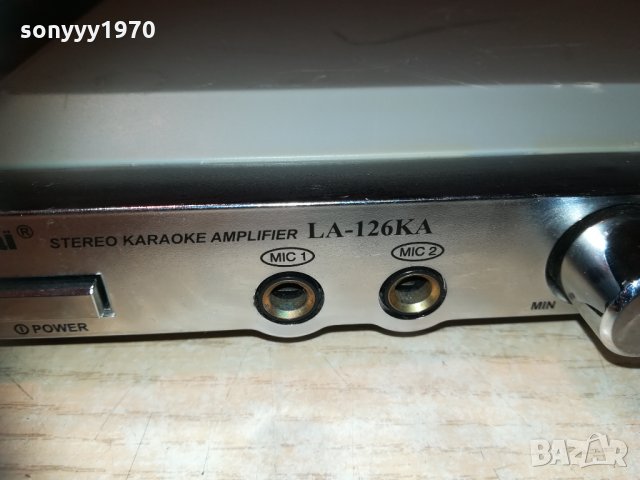 tokai la-126ka-stereo karaoke amplifier 2510202011, снимка 2 - Ресийвъри, усилватели, смесителни пултове - 30553239