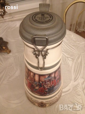 Vintage. Не използвана. Немска кана гарафа. Коронацията на Хайнрих II в Рим 1014 г. 2 л. , снимка 12 - Колекции - 31264181