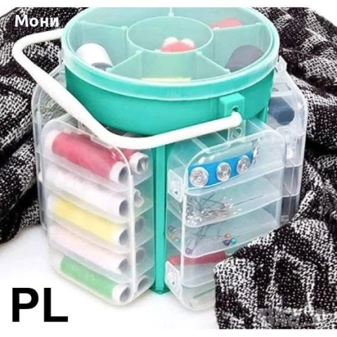 Компактна шевна машина с педал и адаптер + сет за шиене 200 части  Описание:   Практичен комплект за, снимка 4 - Други - 53008024