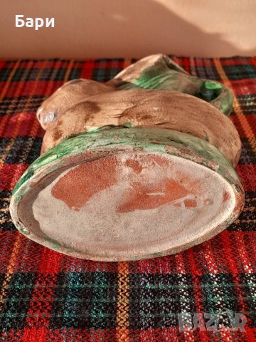 Стара малка керамична ритуална каничка - Заек, снимка 7 - Други ценни предмети - 44302878