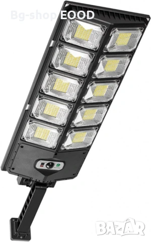 LED соларна улична лампа със сензор за движение и здрач, 1600 W, снимка 4 - Соларни лампи - 53891766