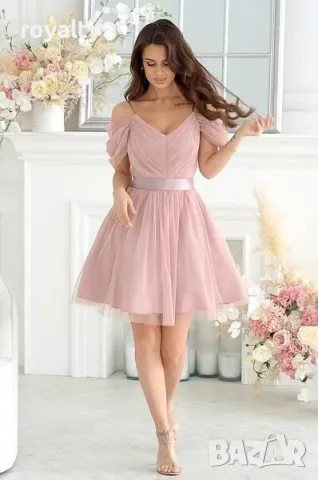 Официална рокля с тюл , снимка 2 - Рокли - 49713887