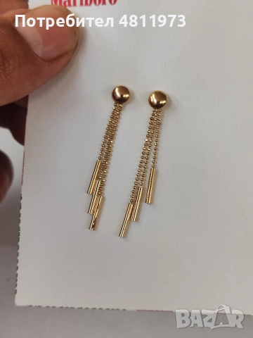 Златни обеци 14 С 585 Italy, снимка 2 - Обеци - 54364952