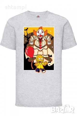 Детска тениска The Simpsons Krusty The Clown Pennywise 01,Всички артикули се изработват по поръчка  , снимка 5 - Детски тениски и потници - 38158334