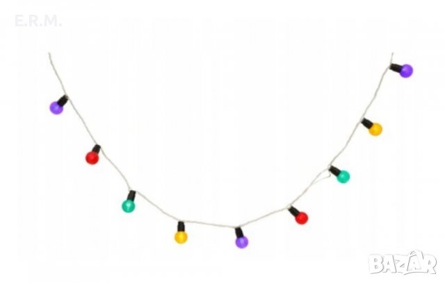 Парти LED лампи 100бр Сеетлинна лед верига 14м. Декорация рожден ден сватба празник парти лампи, снимка 2 - Лед осветление - 37627913