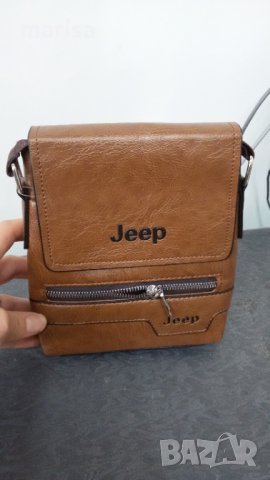 Мъжка чанта Jeep, кафява , снимка 3 - Чанти - 31086438