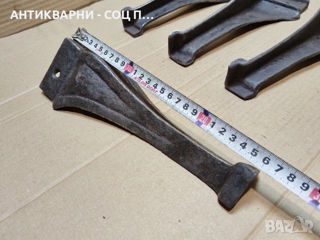 Комплект Стари Чугунени Крака От Стара Печка / НОМЕР 631. , снимка 7 - Антикварни и старинни предмети - 53286716