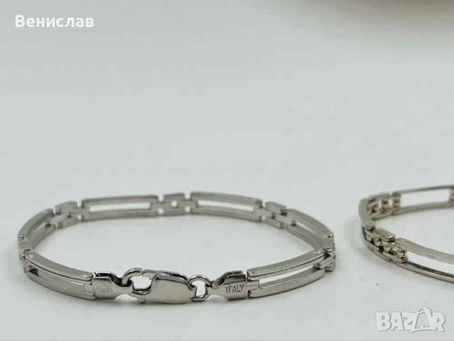 Италианска сребърна гривна 925 проба, снимка 7 - Гривни - 51856884