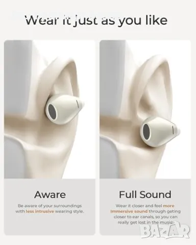 Нови Леки отворени слушалки сензорно управление – бърза връзка, стерео звук, снимка 6 - Bluetooth слушалки - 49007045