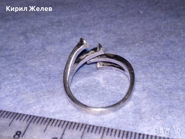 ЕФЕКТЕН СРЕБЪРЕН ФЕШЪН АРТ ПРЪСТЕН СРЕБРО 925 ДИЗАЙНЕРСКИ СТИЛЕН МОДЕЛ 37822, снимка 9 - Пръстени - 40757643