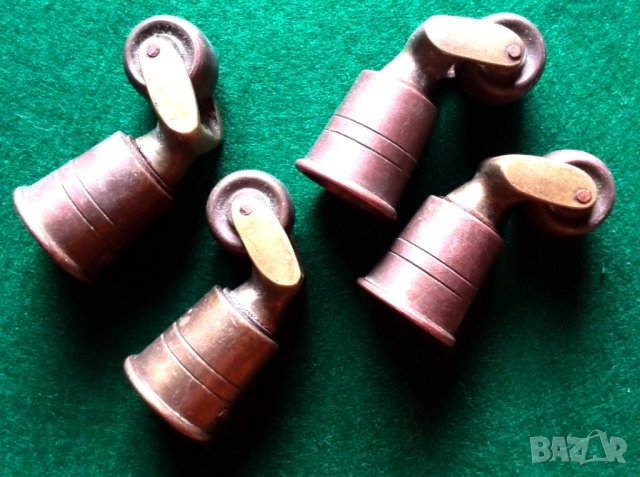 стари бронзови колела за мебел, снимка 4 - Други ценни предмети - 44291706