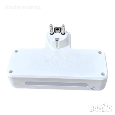 Щепсел 2500W с 2 гнезда, 2 x USB, 1 x USB-C FastCharge 20W, снимка 3 - Други стоки за дома - 51298869