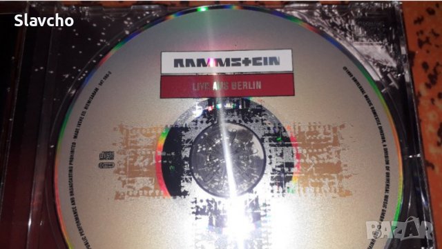 Компакт диск на група  Rammstein - Live aus Berlin, снимка 3 - CD дискове - 39011063