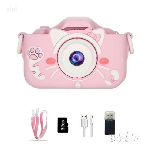 Детски цифров фотоапарат 1080P – Идеалният подарък за малки фотографи, снимка 2 - Други - 54176842