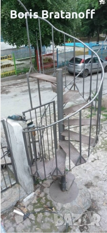 желязна вита/спирална стълба за вътрешно или външно приложение