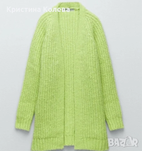 Дамска жилетка тип палто Zara, M, снимка 2 - Якета - 52742172