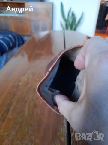 Стара кожена касичка, снимка 7 - Други ценни предмети - 48631906