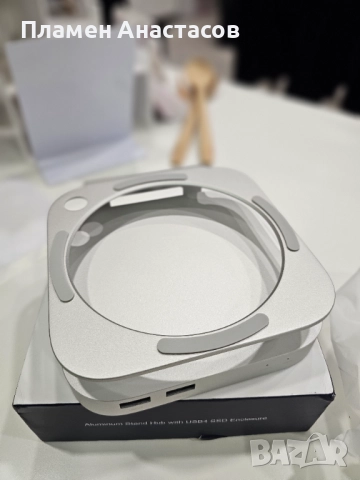 Qwiizlab алуминиев хъб стойка с SSD корпус за Mac mini M4 / M4 Pro, снимка 9 - Други - 52976932