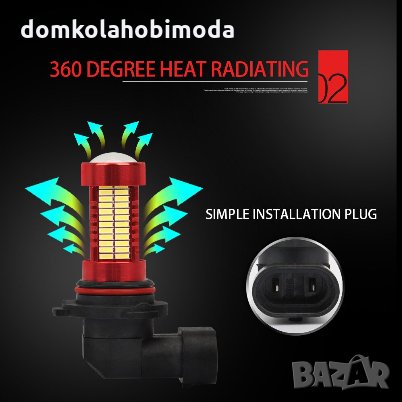 H8 H11 Лед LEd мощни DRL 106 леда, снимка 4 - Аксесоари и консумативи - 30713155
