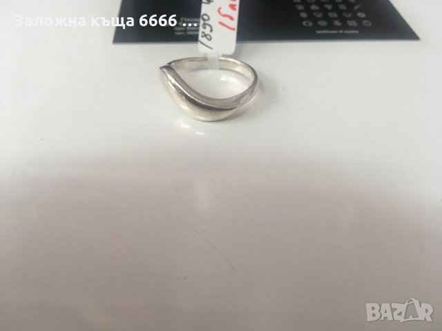 Сребърен пръстен, снимка 2 - Пръстени - 29897592