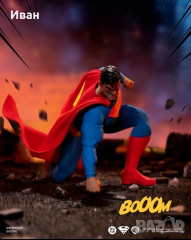 Батман и Супермен класическата комиксова и анимационна версия на малкия Hot Toys - Mezco toyz !, снимка 5 - Колекции - 54112805