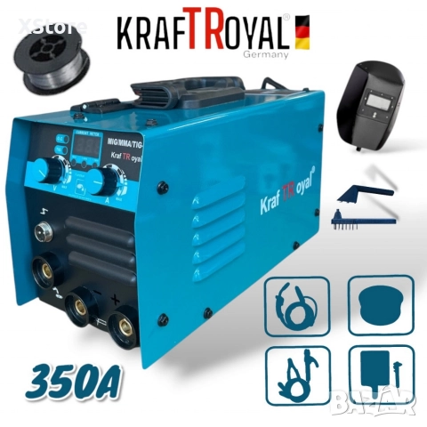 Инверторен електрожен с телоподаващо KraftRoyal – 2 в 1 MIG/MMA заваръчен апарат, снимка 4 - Друга електроника - 52568631