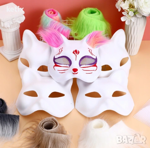 Комплект "Направи си сам",котешко лице,5броя, снимка 2 - Рисуване и оцветяване - 53242682