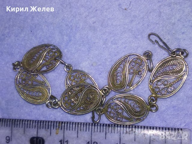 СТАРИННА ФИЛИГРАННА СРЕБЪРНА РЕТРО ГРИВНА ВИСОКА ПРОБА СРЕБРО РЪЧНА МАЙСТОРСКА ИЗРАБОТКА 39908, снимка 12 - Антикварни и старинни предмети - 42612194