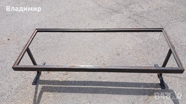 Холна маса от ковано желязо. 146/58/47, снимка 2 - Маси - 49421435