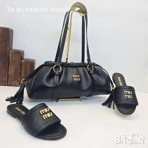 Miu Miu Дамски Чехли Миу Миу - Различни Цветове Код SEM-848, снимка 2 - Чехли - 56148488