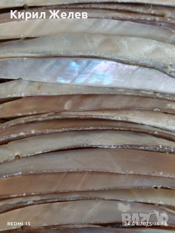 Дамска гривна от натурален кралски седеф разтеглива ХЕНД МЕЙД прекрасна 51337, снимка 2 - Гривни - 51822634