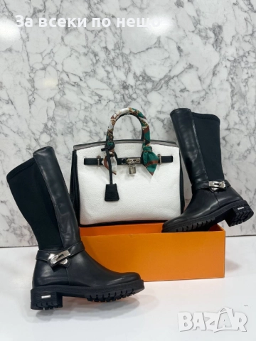 Hermes Дамски Черни Зимни Ботуши Хермес Код SK220