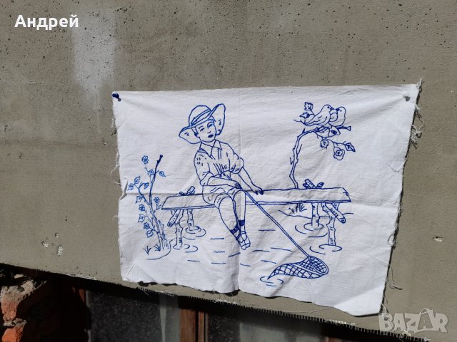 Старина бродирана калъфка за възглавница #208, снимка 2 - Антикварни и старинни предмети - 39803413